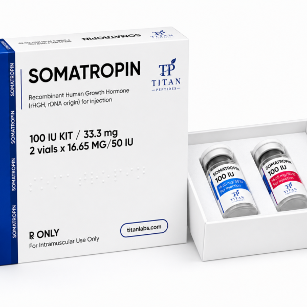 HGH Somatropin (Liquid) (50 IU/Vial x 2 Vials – 100 IU)